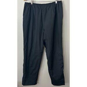 FootJoy DryJoys Pants Mens XL Black Waterproof Golf Lined Rain Wind Overpants